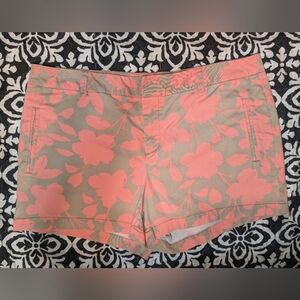 14 JCP Coral & Tan Shorts